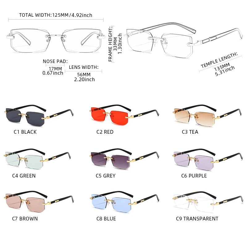 Sunny Day Rimless Shades